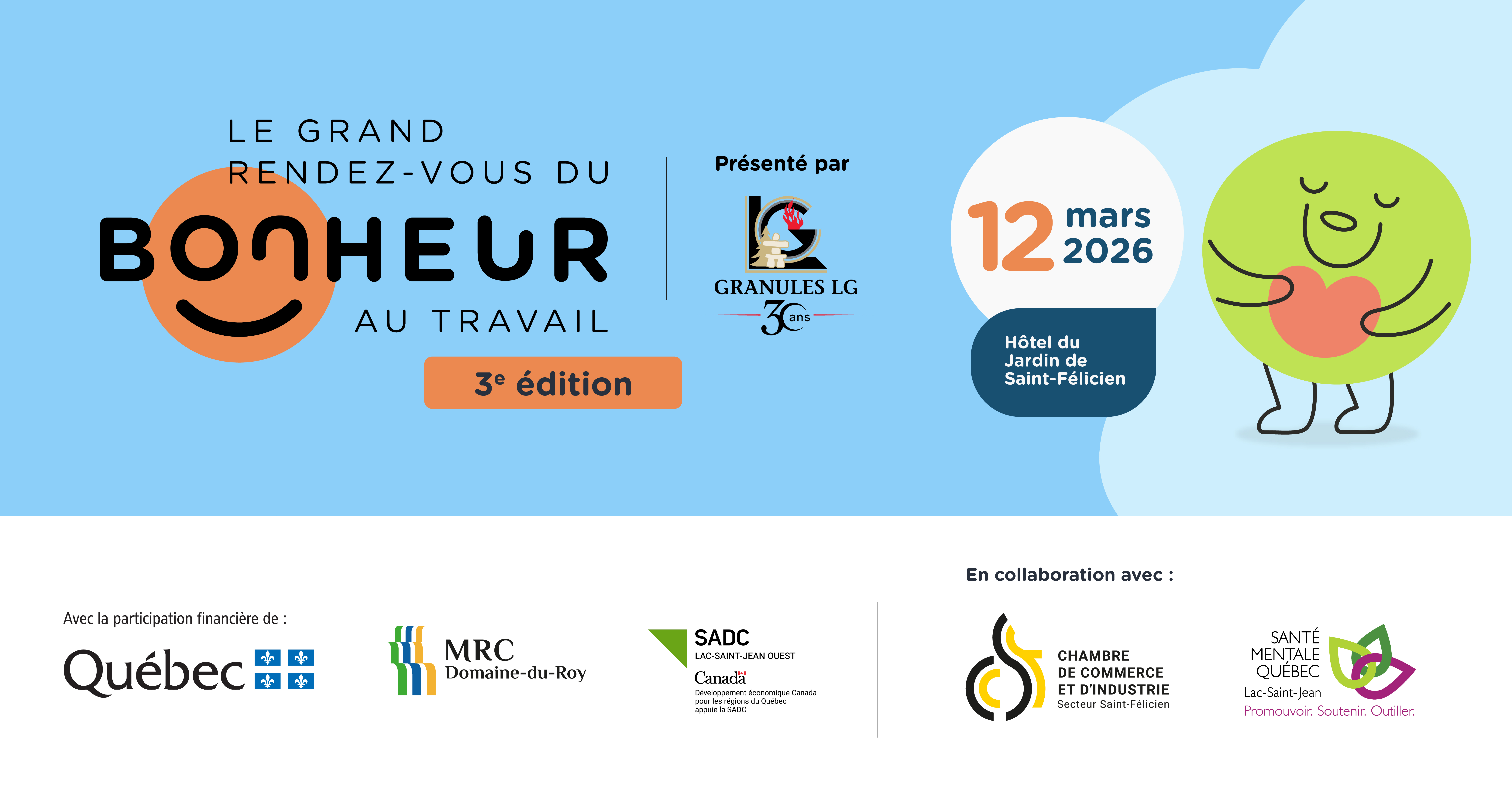 Le Grand rendez-vous du bonheur au travail 2026 - Santé Mentale Québec Lac-Saint-Jean